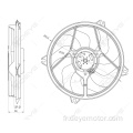 Radiateur soufflant pour PEUGEOT 306 PARTNER LANCIA